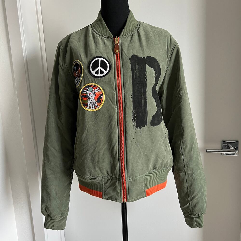 Billionaire Boys Club Flawed Reversible Jacket Mens Medium Green